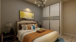 温馨75平米现代风格两居室卧室床头装修效果图