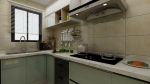 温馨75平米现代风格两居室客厨房装修效果图大全