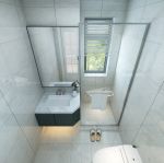 150平米三居室北欧风格卫生间装修设计效果图