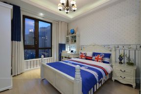 美式风格91平米两居室卧室床装修效果图欣赏