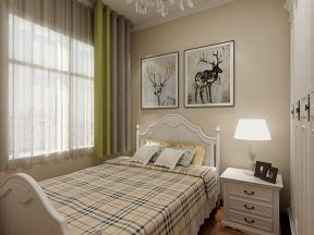 两居室85平米现代风格卧室窗帘装修效果图赏析