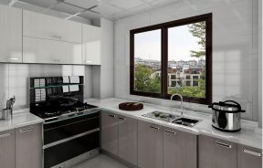 87平米现代风格两居室厨房装修效果图片大全