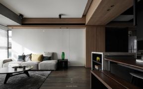 现代简约风格二居90平客厅沙发装修设计效果图赏析