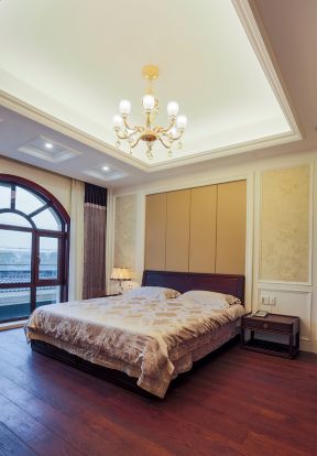 别墅400平新中式风格卧室装修效果图