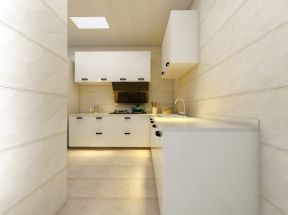 豪华欧式风格94平三居室厨房装修效果图赏析