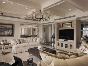 380平米美式风格别墅沙发装修设计效果图