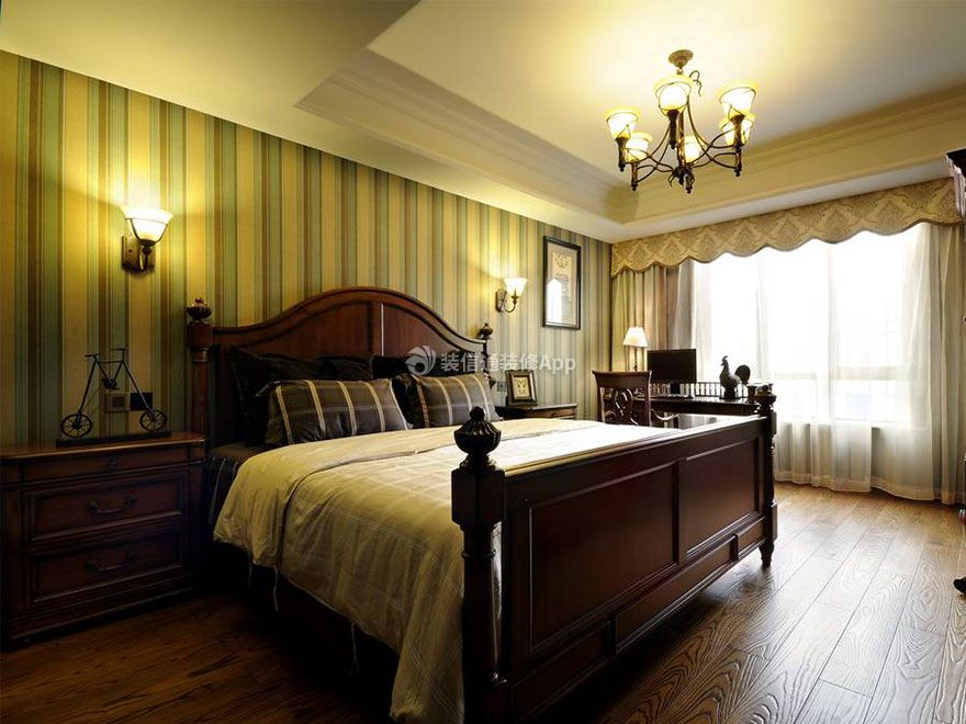 欧式风格别墅140平卧室家装设计效果图图片大全
