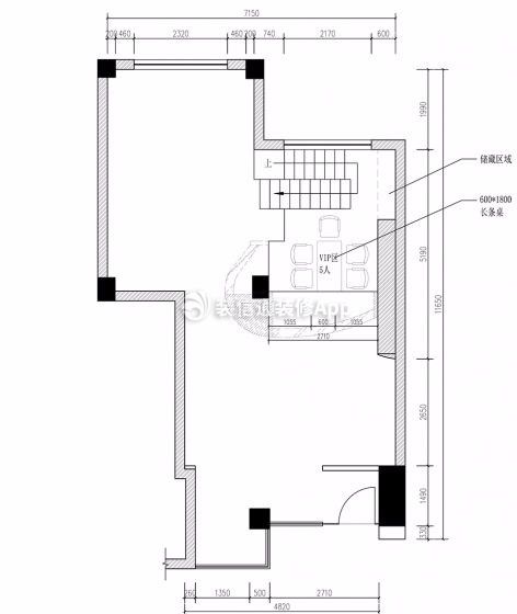 酒吧1200平装修设计户型图