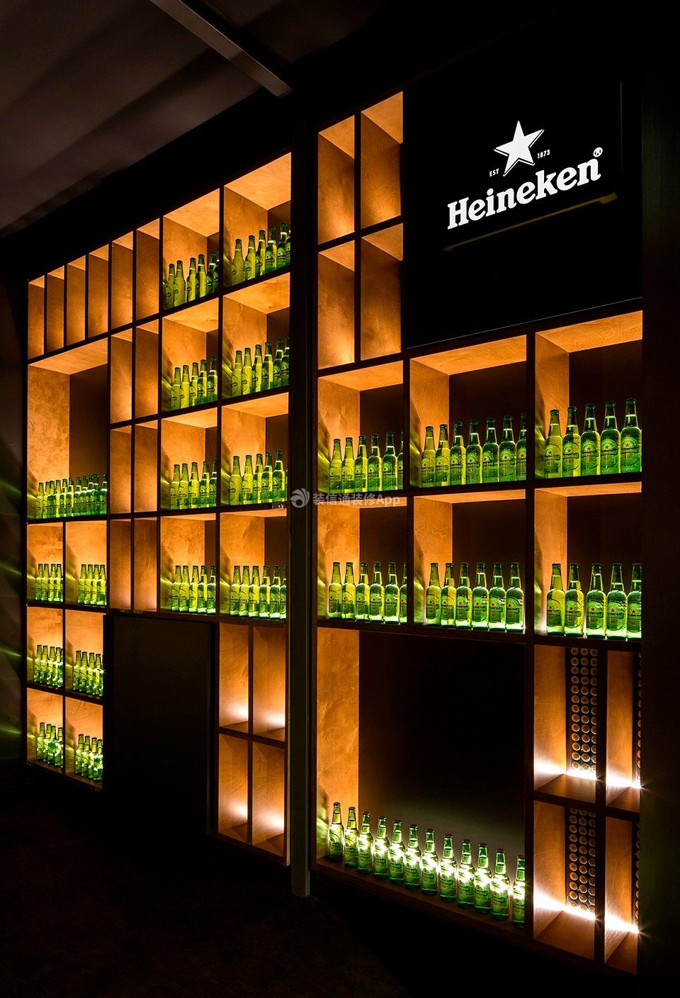 酒吧俱乐部现代风格900平酒柜装修效果图图片欣赏