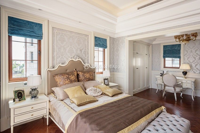 别墅1000平欧式风格卧室装修设计图