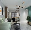 90平米现代风格三居室客厅沙发墙装修效果图片