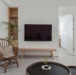 现代风格70平米两居室客厅藤质圈椅效果图片