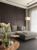 简约现代风格110平三居室客厅沙发装修效果图大全