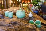 400平中式风格茶馆茶具装修图片欣赏