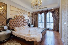 四居160平奢华新古典风格卧室床头软包装修设计图