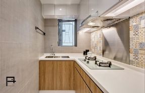 北欧风格54.7平米一居室厨房瓷砖装修效果图欣赏