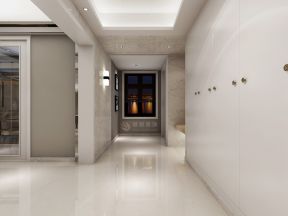 四居200平现代简约风格过道走廊装修设计效果图