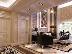 古典风格四居270平客厅家装设计效果图图片