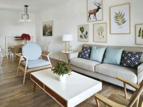 现代风格二居120平客厅沙发家装效果图赏析