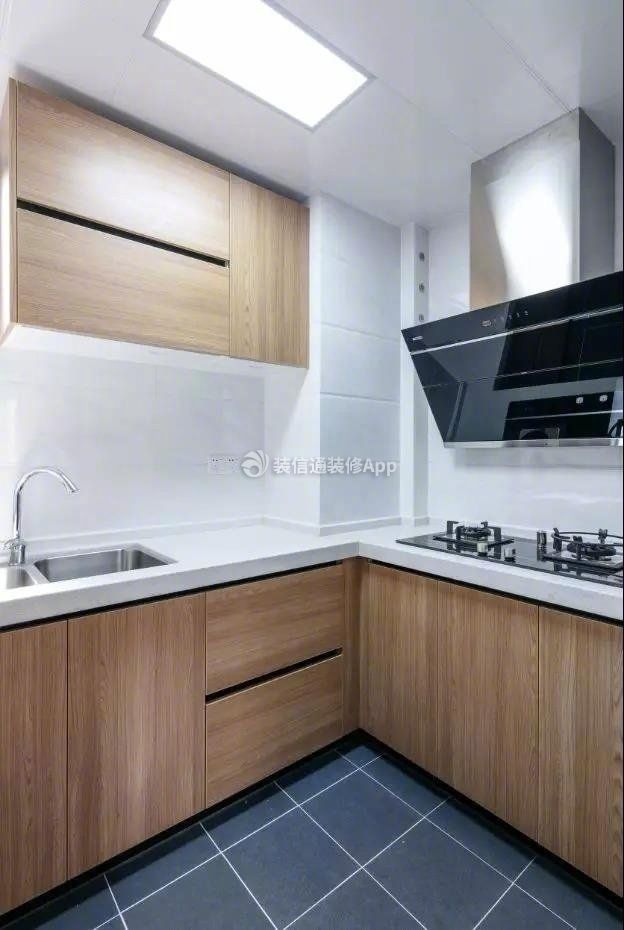 北欧风格98平米两居室厨房橱柜装修效果图
