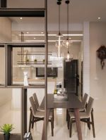 两居室北欧风格78平米餐厅吊灯装潢效果图片欣赏