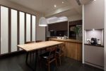 120平米三室一厅一厨一卫餐厅实木桌装修设计图