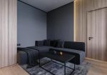 150平米现代简约风格客厅沙发背景墙装修图片