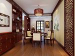 新中式风格90平米二居室餐厅装修效果图