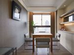 101平米三居室现代风格餐厅木桌椅装修设计图