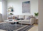 72平米北欧风格两居室客厅沙发装修效果图