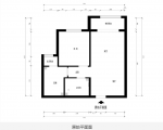 現(xiàn)代簡約風格74平米兩居室裝戶型圖