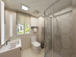 80平米新中式风格卫生间淋浴房装修设计图片