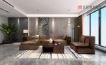 200平复式港式风格客厅沙发装修设计效果图