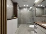 200平复式装修混搭风格卫生间淋浴房玻璃隔断设计图
