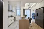 现代简约风格81平米两居室厨房吧台设计图片