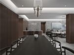 170平新中式风格三居室家居餐厅吊灯效果图