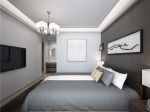 170平新中式风格三居室卧室吊灯设计图片