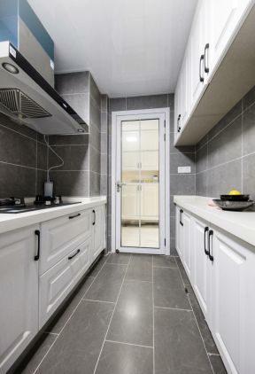 80平米北欧风格家居厨房装修图片