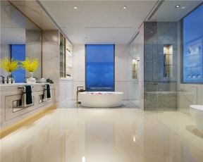 163平现代风格四居室卫生间浴缸设计图片