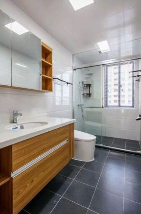 北欧风格98平米两居室卫生间洗手台装修效果图
