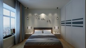 2023现代风格三居室113平米卧室衣柜效果图