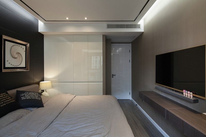 幸福时代120平米三居室现代简约装修效果图