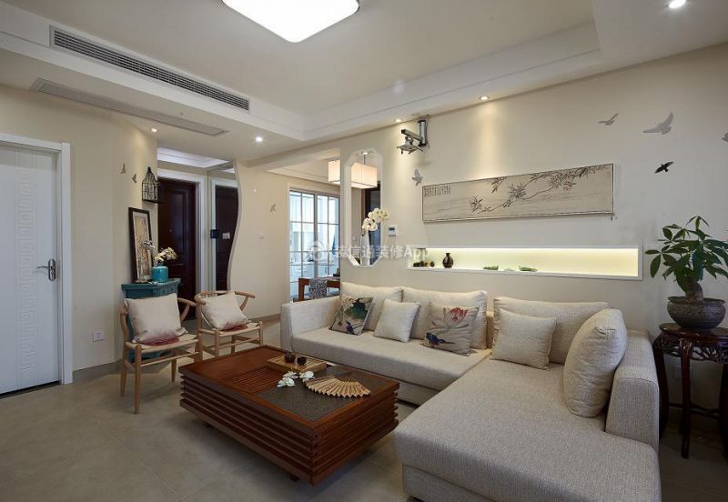 碧桂园天玺湾现代美式风格193平米四居室装修案例