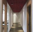 700平瑜伽室现代极简风格走廊吊顶设计图