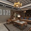 230平米中式风格复式客厅地毯装修效果图赏析