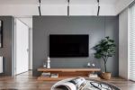 现代极简风格三居客厅电视背景墙160平装修设计效果图