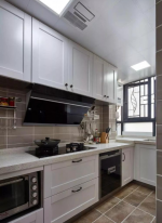 140平米美式风格四室两厅厨房橱柜装修图片