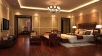 别墅300平新中式风格卧室装修设计图