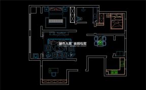 三室两厅120平现代风格户型设计图片