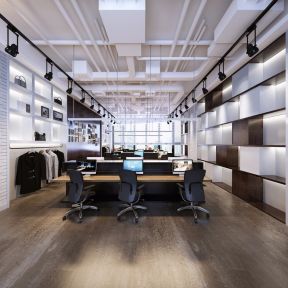 1100平现代风格办公室办公区域装修设计效果图